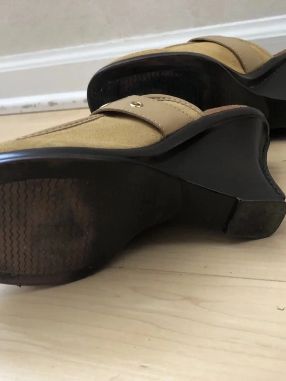 Women's Dr. Scholls Original Platform Sandals Suede Shoes Size 6